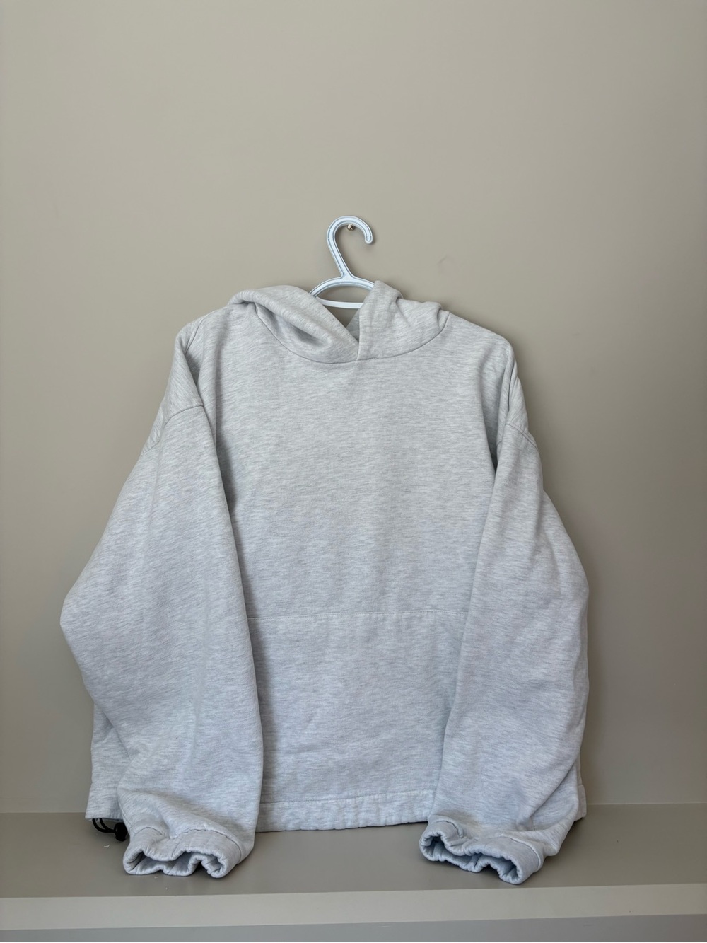Women's Crewneck Sweater Hoodie in Light Gray